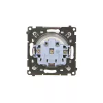 Simon 55 WMDW-50122x-114 Gniazdo wtyczkowe do wersji IP44 bez uszczelki (moduł) 16 A, 250 V~, szybkozłącza. Klapka w kolorze pokrywy; Jasnoszary mat