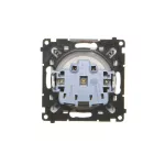 Simon 55 WMDW-50122x-114A Gniazdo wtyczkowe do wersji IP44 bez uszczelki (moduł) 16 A, 250 V~, szybkozłącza. Klapka transparentna; Jasnoszary mat