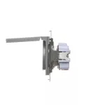 Simon 55 WMDW-50122x-116 Gniazdo wtyczkowe do wersji IP44 bez uszczelki (moduł) 16 A, 250 V~, szybkozłącza. Klapka w kolorze pokrywy; Grafitowy mat