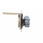 Simon 55 WMDW-50122x-144 Gniazdo wtyczkowe do wersji IP44 bez uszczelki (moduł) 16 A, 250 V~, szybkozłącza. Klapka w kolorze pokrywy; Szampański mat