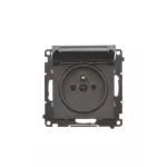 Simon 55 WMDW-50122x-149 Gniazdo wtyczkowe do wersji IP44 bez uszczelki (moduł) 16 A, 250 V~, szybkozłącza. Klapka w kolorze pokrywy; Czarny mat