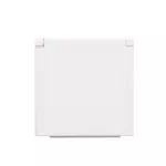 Simon 55 WMDW-P0121x-111 Pokrywa gniazda wtyczkowego pojedynczego z klapką w kolorze pokrywy do: SGZ1CM, SGZ1M; Biały mat