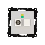 Simon 55 WMDE-013000-143 Gniazdo ekwipotencjalne pojedyncze (moduł); Aluminium mat