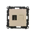 Simon 55 WMDA-P95xx6-144 Gniazdo HDMI (moduł); Szampański mat