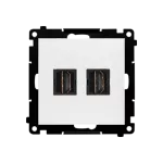 Simon 55 WMDA-P95xx7-111 Gniazdo HDMI podwójne (moduł); Biały mat