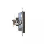 Simon 55 WMDA-P96xx7-149 Gniazdo HDMI + RJ45 kat.6. (moduł); Czarny mat