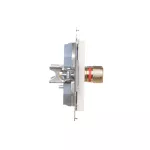 Simon 55 WMDK-16105J-111 Gniazdo głośnikowe pojedyncze (moduł). Przekrój przewodów dla wyjścia do 6 mm2; Biały mat