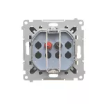 Simon 55 WMDG-01100x-149 Gniazdo głośnikowe 1-krotne (moduł). Przekrój przewodów dla wejścia i wyjścia 2,5 mm2; Czarny mat