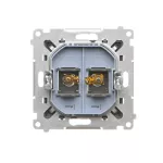 Simon 55 WMDK-16105J-116 Gniazdo głośnikowe pojedyncze (moduł). Przekrój przewodów dla wyjścia do 6 mm2; Grafitowy mat