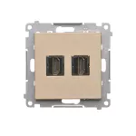 Simon 55 WMDA-P95xx7-144 Gniazdo HDMI podwójne (moduł); Szampański mat