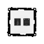 Simon 55 WMDA-P96xx7-111 Gniazdo HDMI + RJ45 kat.6. (moduł); Biały mat