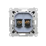 Simon 55 WMDK-16105J-149 Gniazdo głośnikowe pojedyncze (moduł). Przekrój przewodów dla wyjścia do 6 mm2; Czarny mat