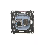 Simon 55 WMDA-P96xx7-114 Gniazdo HDMI + RJ45 kat.6. (moduł); Jasnoszary mat