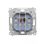 Simon 55 WMDG-01100x-111 Gniazdo głośnikowe 1-krotne (moduł). Przekrój przewodów dla wejścia i wyjścia 2,5 mm2; Biały mat