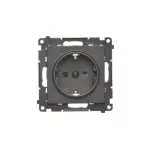 Simon 55 WMDW-021111-149 Gniazdo Schuko z przesłonami (moduł) 16 A, 250 V~, szybkozłącza; Czarny mat