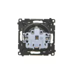 Simon 55 WMDW-021111-149 Gniazdo Schuko z przesłonami (moduł) 16 A, 250 V~, szybkozłącza; Czarny mat