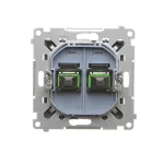 Simon 55 WMDA-P98xx8-116 Gniazdo światłowodowe / optyczne podwójne SC/APC (moduł); Grafitowy mat