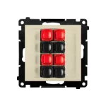 Simon 55 WMDG-01300x-144 Gniazdo głośnikowe 4-krotne (moduł). Przekrój przewodów dla wejścia i wyjścia 2,5 mm2; Szampański mat