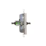 Simon 55 WMDA-P98xx8-143 Gniazdo światłowodowe / optyczne podwójne SC/APC (moduł); Aluminium mat