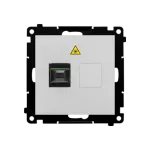 Simon 55 WMDA-P98xx7-143 Gniazdo światłowodowe / optyczne pojedyncze SC/APC (moduł); Aluminium mat