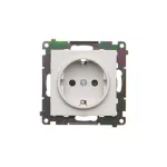 Simon 55 WMDW-021111-114 Gniazdo Schuko z przesłonami (moduł) 16 A, 250 V~, szybkozłącza; Jasnoszary mat