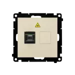 Simon 55 WMDA-P98xx7-144 Gniazdo światłowodowe / optyczne pojedyncze SC/APC (moduł); Szampański mat