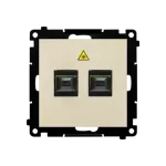 Simon 55 WMDA-P98xx8-144 Gniazdo światłowodowe / optyczne podwójne SC/APC (moduł); Szampański mat