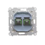 Simon 55 WMDA-P98xx8-144 Gniazdo światłowodowe / optyczne podwójne SC/APC (moduł); Szampański mat