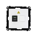 Simon 55 WMDA-P98xx7-111 Gniazdo światłowodowe / optyczne pojedyncze SC/APC (moduł); Biały mat