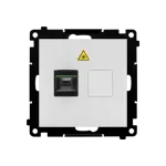 Simon 55 WMDA-P98xx7-114 Gniazdo światłowodowe / optyczne pojedyncze SC/APC (moduł); Jasnoszary mat