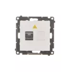 Simon 55 WMDA-P98xx7-114 Gniazdo światłowodowe / optyczne pojedyncze SC/APC (moduł); Jasnoszary mat