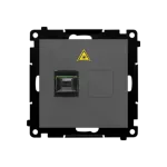 Simon 55 WMDA-P98xx7-116 Gniazdo światłowodowe / optyczne pojedyncze SC/APC (moduł); Grafitowy mat