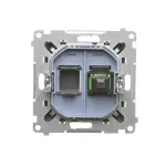 Simon 55 WMDA-P98xx7-116 Gniazdo światłowodowe / optyczne pojedyncze SC/APC (moduł); Grafitowy mat