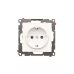 Simon 55 WMDW-021111-111 Gniazdo Schuko z przesłonami (moduł) 16 A, 250 V~, szybkozłącza; Biały mat