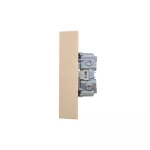 Simon 55 WMEW-22411E-144 Gniazdo Schuko z przesłonami podwójne 16 A, 250 V~, zaciski śrubowe; Szampański mat