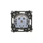 Simon 55 WMDW-021111-143 Gniazdo Schuko z przesłonami (moduł) 16 A, 250 V~, szybkozłącza; Aluminium mat