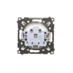 Simon 55 WMDW-50122x-111A Gniazdo wtyczkowe do wersji IP44 bez uszczelki (moduł) 16 A, 250 V~, szybkozłącza. Klapka transparentna; Biały mat