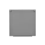 Simon 55 WMDW-P0121x-116 Pokrywa gniazda wtyczkowego pojedynczego z klapką w kolorze pokrywy do: SGZ1CM, SGZ1M; Grafitowy mat