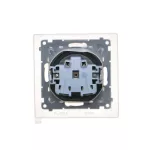 Simon 55 WMDW-50123x-116 Gniazdo wtyczkowe do wersji IP44 z uszczelką (moduł) 16 A, 250 V~, szybkozłącza. Klapka w kolorze pokrywy; Grafitowy mat