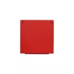 Simon 55 WMDW-P0121x-122 Pokrywa gniazda wtyczkowego pojedynczego z klapką w kolorze pokrywy do: SGZ1CM, SGZ1M; Czerwony