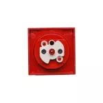Simon 55 WMDW-P0121x-122 Pokrywa gniazda wtyczkowego pojedynczego z klapką w kolorze pokrywy do: SGZ1CM, SGZ1M; Czerwony