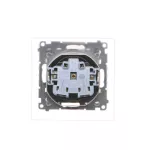 Simon 55 WMDW-50123x-149 Gniazdo wtyczkowe do wersji IP44 z uszczelką (moduł) 16 A, 250 V~, szybkozłącza. Klapka w kolorze pokrywy; Czarny mat