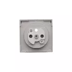 Simon 55 WMDW-P0121x-143A Pokrywa gniazda wtyczkowego pojedynczego z klapką transparentą do: SGZ1CM, SGZ1M; Aluminium mat