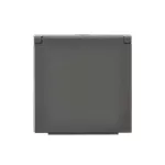 Simon 55 WMDW-P0121x-149 Pokrywa gniazda wtyczkowego pojedynczego z klapką w kolorze pokrywy do: SGZ1CM, SGZ1M; Czarny mat