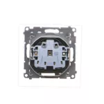 Simon 55 WMDW-50123x-149A Gniazdo wtyczkowe do wersji IP44 z uszczelką (moduł) 16 A, 250 V~, szybkozłącza. Klapka transparentna; Czarny mat