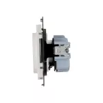 Simon 55 WMDW-0011S2-111 Gniazdo wtyczkowe pojedyncze z uziemieniem i przesłonami (moduł) 16 A, 250 V~, szybkozłącza; Biały mat