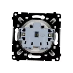 Simon 55 WMDW-0011S2-111 Gniazdo wtyczkowe pojedyncze z uziemieniem i przesłonami (moduł) 16 A, 250 V~, szybkozłącza; Biały mat