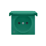 Simon 55 WMDW-P0121x-AB133 Pokrywa gniazda wtyczkowego pojedynczego z klapką w kolorze pokrywy do: SGZ1CM, SGZ1M; Antybakteryjny; Zielony