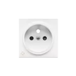 Simon 55 WMDW-P01111-111AB Pokrywa gniazda wtyczkowego pojedynczego do: SGZ1CM, SGZ1M; Antybakteryjny; Biały mat