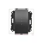 Simon 55 WMDW-00200O-149A Gniazdo wtyczkowe podwójne do wersji IP44 z uszczelką (moduł) 16 A, 250 V~, szybkozłącza. Klapka transparentna; Czarny mat